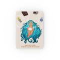 “Done with Logic, Now I’m Playin’ with Magic”  —  Hardback Magical Notebook with blue-haired figure, gallery position 1