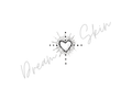 Dotted Heart N2- Tattoo Ticket