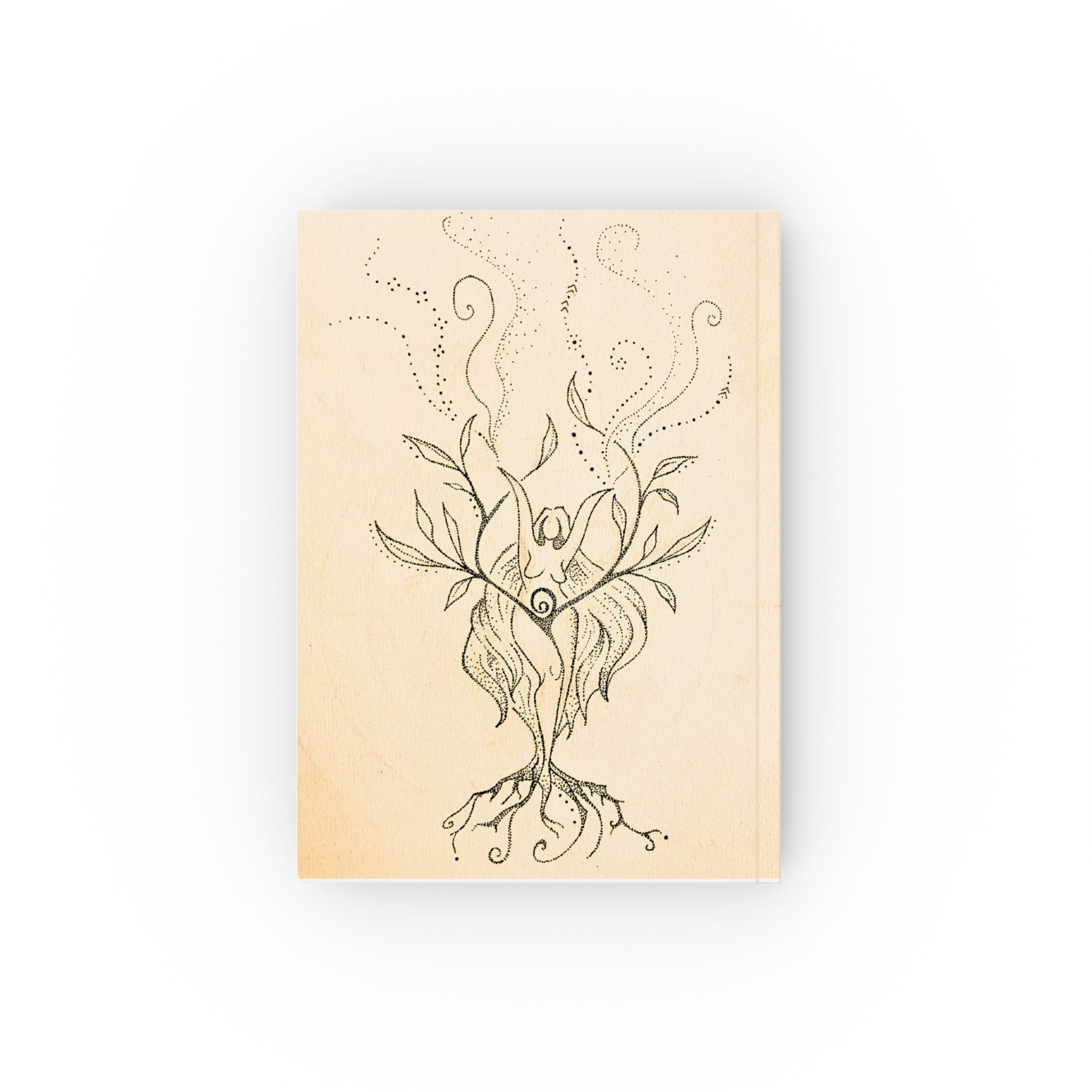 Remember you're made from Magic" — Hardback Magical Notebook with elegant goddess and nature-inspired cover, gallery position 1