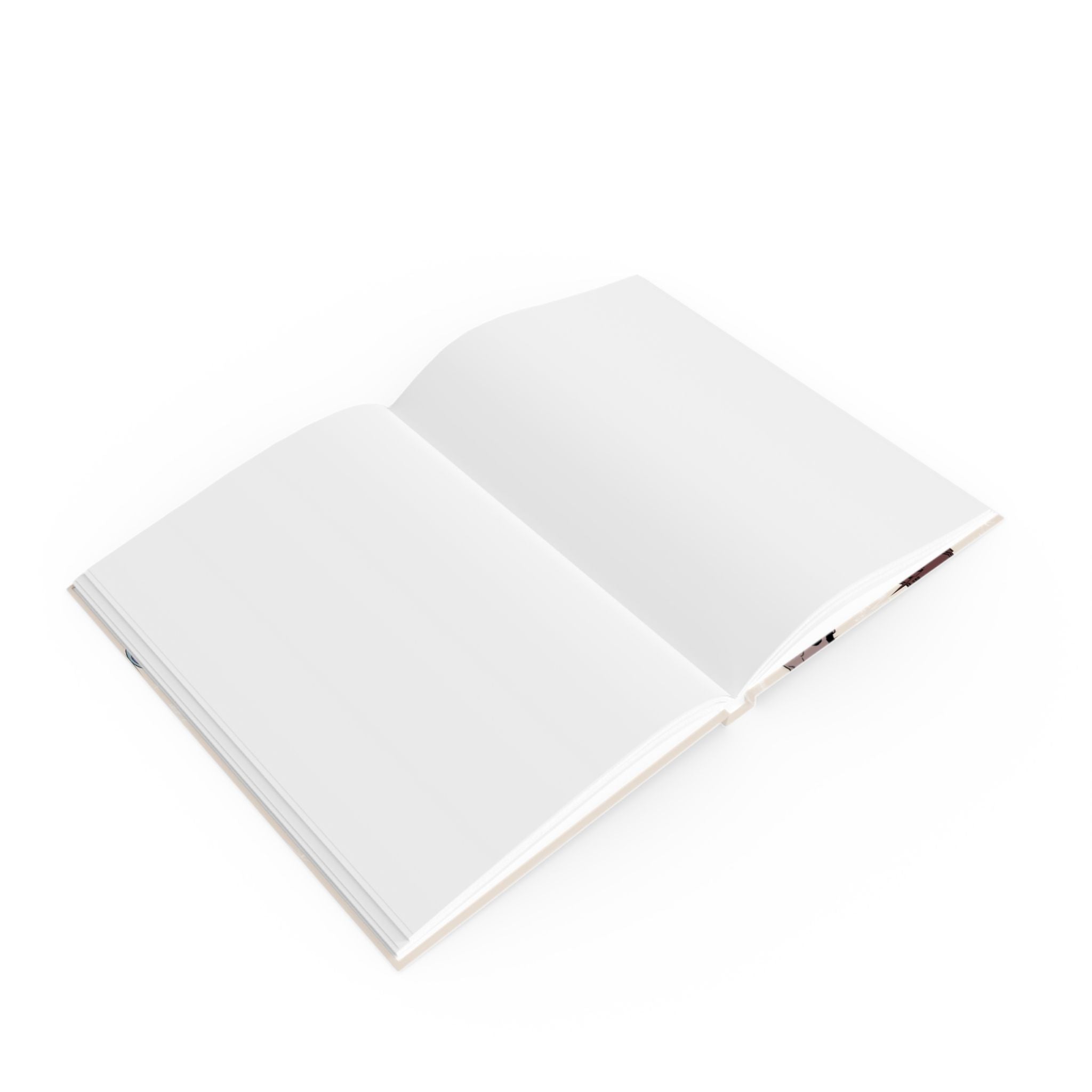 “Done with Logic, Now I’m Playin’ with Magic” — Hardback Magical Notebook open to blank pages, gallery position 1