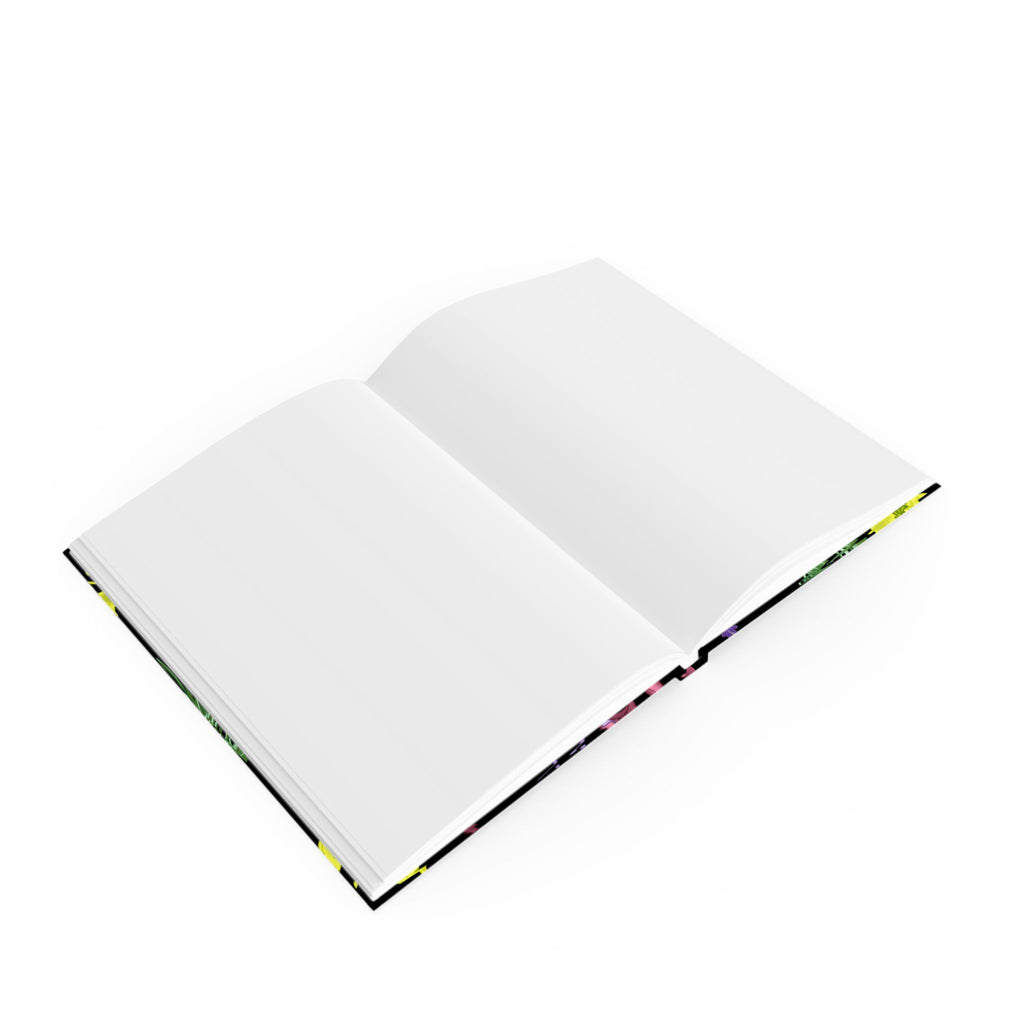 Botanical Muse" — Hardback Magical Notebook open to blank pages, showcasing clean design, gallery position 1