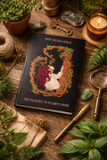 "Not available. I'm talking to plants now " - HardBack Magical notebook