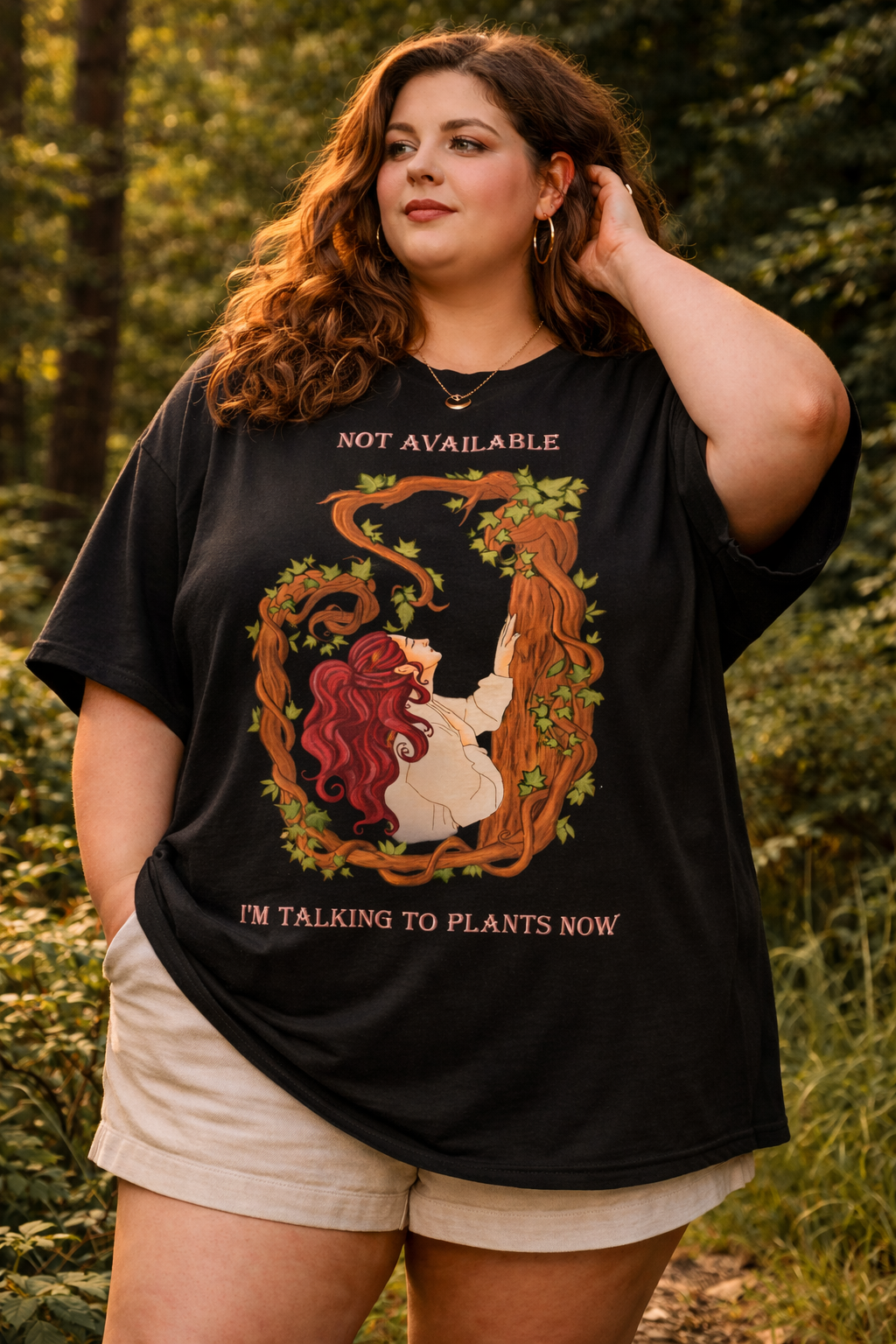 "Premium quality oversized tee featuring whimsical mystical design by little Rituals"